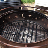 Heavy-Duty Steel Round Fire Pit Log Grate