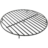 Heavy-Duty Steel Round Fire Pit Log Grate