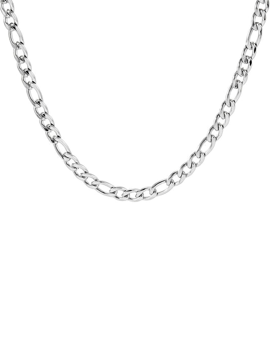 Men's 6mm Stainless Steel Figaro Chain