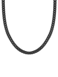 Men's Stainless Steel Flat Curb Chain Necklace