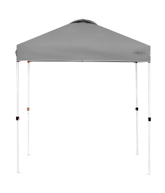 6x6 FT Pop Up Camping Sun Shelter Canopy Tent With Roller Bag Grey