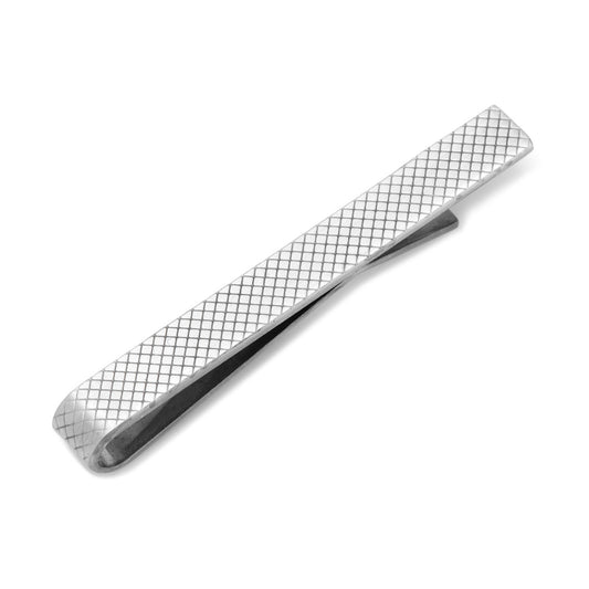 Etched-Grid-Tie-Bar-Silver-1