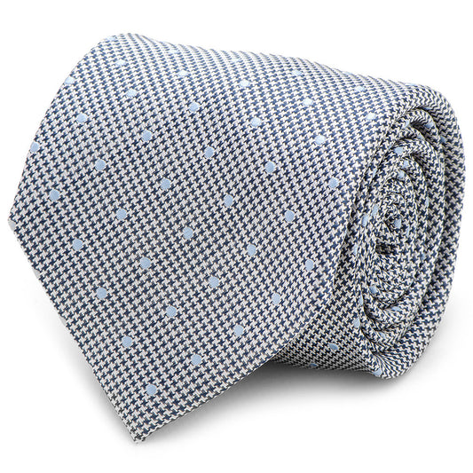 Dotted-Herringbone-Gray-Silk-Tie-Gray-1