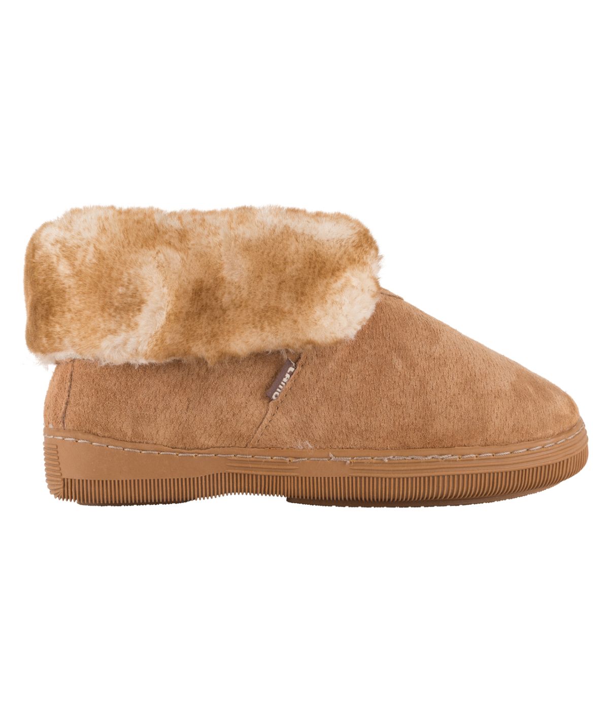 Classic Ladies Bootie suede slipper Chestnut