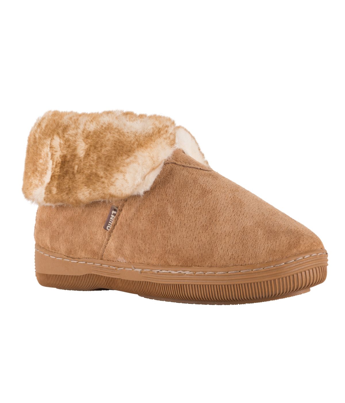 Classic Ladies Bootie suede slipper Chestnut