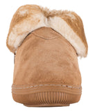 Classic Ladies Bootie suede slipper Chestnut