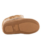 Classic Ladies Bootie suede slipper Chestnut