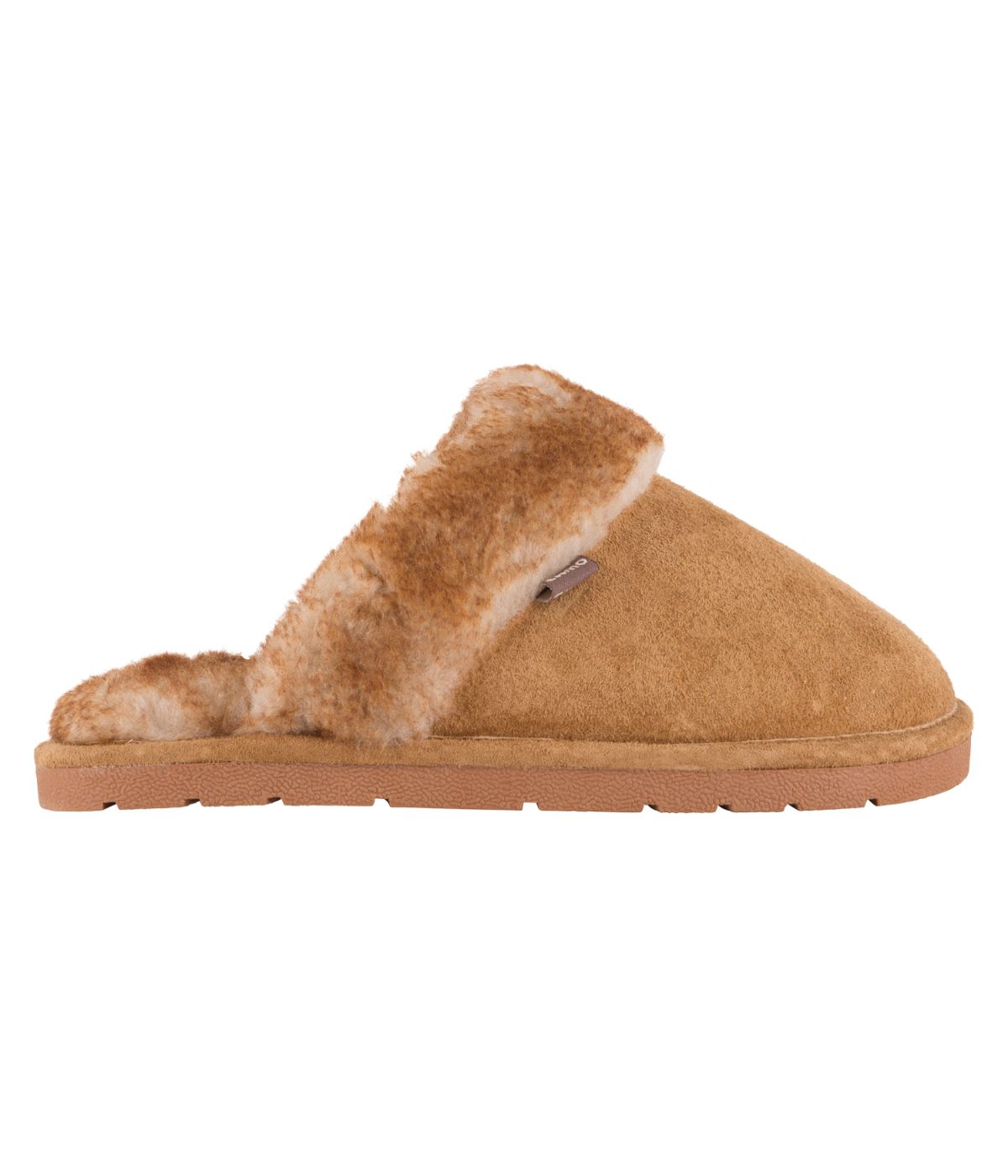 Ladies Classic suede Scuff slipper Chestnut