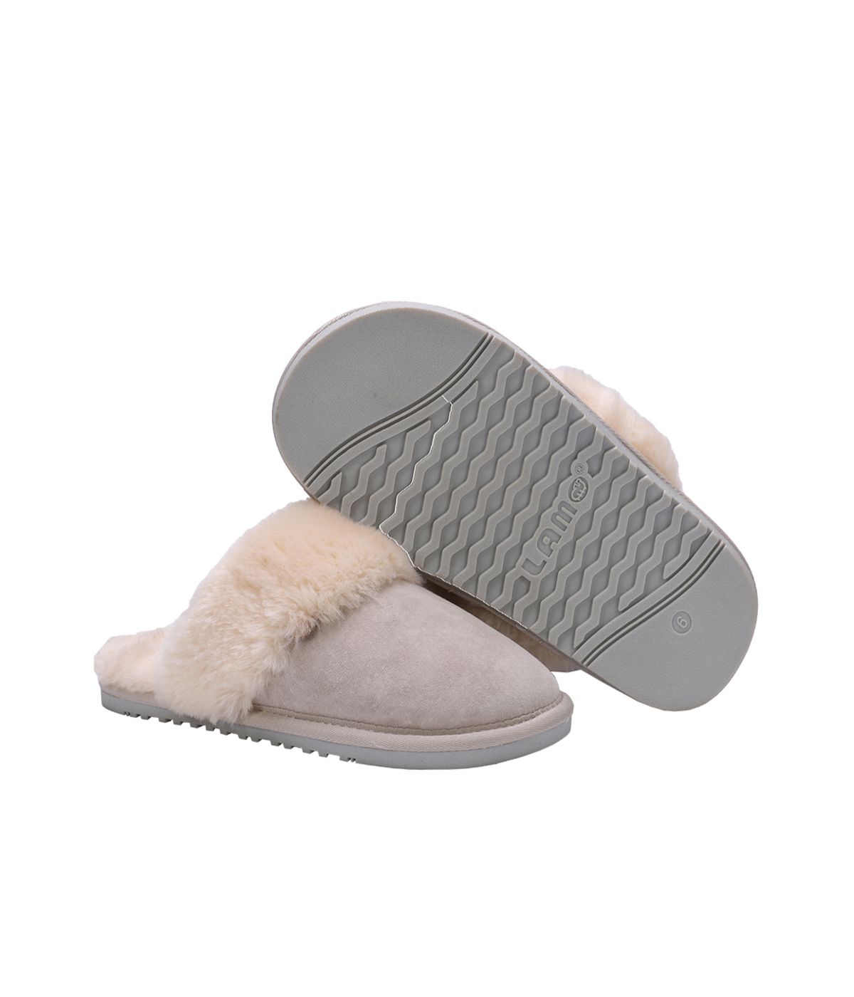 Ladies Classic suede Scuff slipper Dove