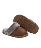 Ladies Classic suede Scuff slipper WAXED CHESTNUT