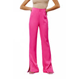 Safia Split Hem Satin Pants