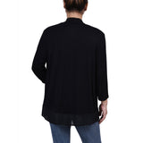 3/4 Sleeve Sharkbite Hem Cardigan 2