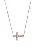 1/20-ct TDW Diamond Cross Pendant Necklace