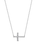 1/20-ct TDW Diamond Cross Pendant Necklace