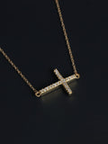 1/20ct TDW Diamond Cross Pendant Necklace