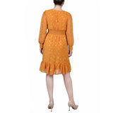 Long Sleeve Smocked Waist Dress 2