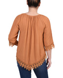 3/4 Sleeve Peasant Blouse 1