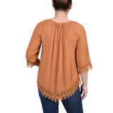 3/4 Sleeve Peasant Blouse 1