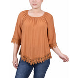 3/4 Sleeve Peasant Blouse 1