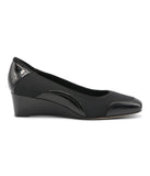 Peni Low Wedge Stretch Pump Black-Sp