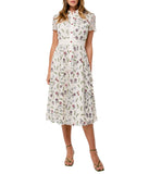 KATIA Hummingbird Allover Embroidery Dress