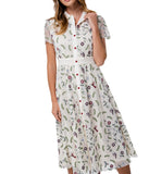 KATIA Hummingbird Allover Embroidery Dress