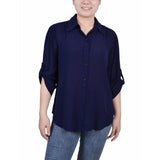 3/4 Sleeve Crepon Blouse 2