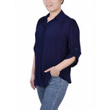 3/4 Sleeve Crepon Blouse 2