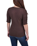 Rouched Sleeve Top 2