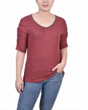 Rouched Sleeve Top 2