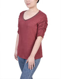 Rouched Sleeve Top 2