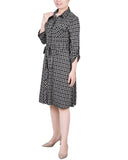 3/4 Sleeve Roll Tab Shirtdress 2