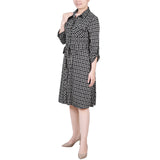 3/4 Sleeve Roll Tab Shirtdress 2