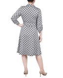 3/4 Sleeve Roll Tab Shirtdress 2