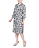 3/4 Sleeve Roll Tab Shirtdress 2