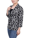 3/4 Sleeve Two-Fer Top 2