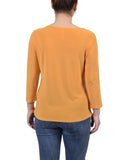 3/4 Sleeve Cutout Top 2