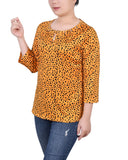 3/4 Sleeve Grommet Top 2