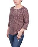 3/4 Sleeve Grommet Top 2