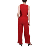 Sleeveless Belted Jumpsuit 1