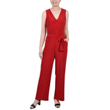 Sleeveless Belted Jumpsuit 1