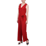 Sleeveless Belted Jumpsuit 1