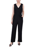 Sleeveless Belted Jumpsuit 1