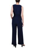 Sleeveless Belted Jumpsuit 1