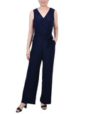 Sleeveless Belted Jumpsuit 1