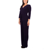 3/4 Sleeve Belted Jumpsuit 1