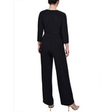 3/4 Sleeve Belted Jumpsuit 3