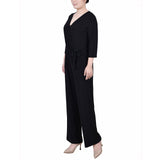 3/4 Sleeve Belted Jumpsuit 3