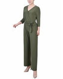 3/4 Sleeve Belted Jumpsuit 3