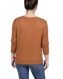 Long Sleeve Ribbed Henley Top 2